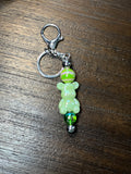 Rhinestone & Acrylic beaded key chain | handcrafted keychain | silicone and acrylic beads | custom key chain designs