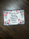 Inspirational Bible Verse Pencil Pouch | Christian Pencil Case Scripture Canvas | Makeup Bags