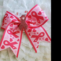 Pink Ribbon Cancer Awareness Bow