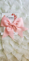 Alyssa Light Pink Girl Bow Small Cheer Bow