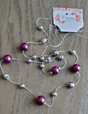 Elia Plum and Silver Necklace