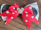 Eir Glitter and Polka Dot Girl Bow