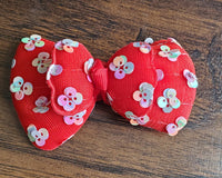 Saba Red Puffy Baby Bow