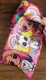 Olaya Rainbow and Unicorn Girl Cheer Bow