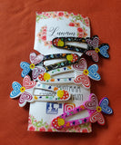 Antia Colorful Hearts Girl Hair Clips