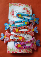 Antia Colorful Hearts Girl Hair Clips