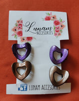 Helga Small Heart Hair Clips