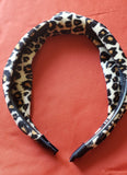 Dacia Fleece Cheetah Print Headband