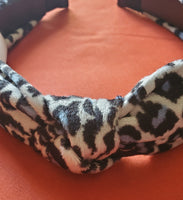 Dacia Fleece Cheetah Print Headband