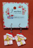 Regina Pink and Gold Christmas Presents Earrings