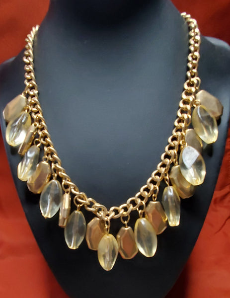 Gabriel Gold with Yellow Beads Necklace