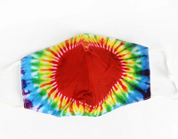 Tie-Dye Love Two-Layer Fashion Face Mask with Filter Pocket