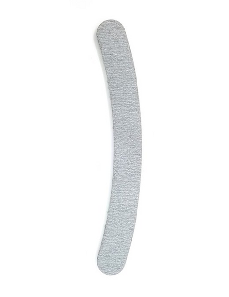 Grey Zebra Curved Nail File Emery board. Double sided.