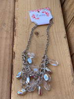 Larissa Silver and Clear Beads Necklace