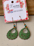 Luna Green Earrings