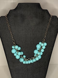 Silvia Aqua and Silver Necklace