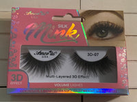 Silk Mink Eyelashed | Volume Lashes | Mink Lashes | 3D Effect Lashes