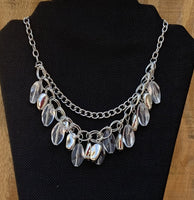 Larissa Silver and Clear Beads Necklace