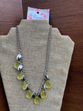 Elena-Silver with transparent yellow stones and others in solid silver