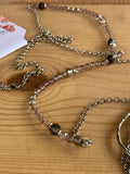 Josephine Long Gray and Silver Necklace