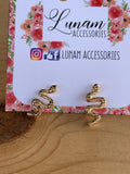 Ophelia Gold Snake Earrings