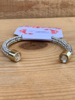 Cadence Rhinestone Silver Bracelet