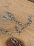 Charlie Black and Silver Long Necklace