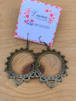 Cecilia Brass Sun Earrings