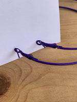 Wisteria Purple Hoop Earrings