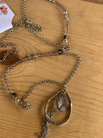 Josephine Long Gray and Silver Necklace