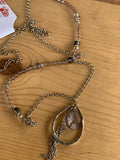 Josephine Long Gray and Silver Necklace