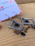 Clara Black and Brown Earrings