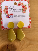 Amarilis Mustard Yellow Dropped Earrings