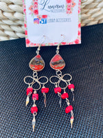 Mila Red Perubian Earrings