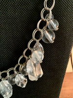 Gillian Clear and Silver Necklace