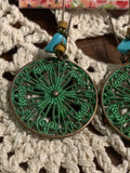 Bertha Wheel Drop Earrings