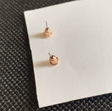 Sadie Rose Gold Geometric Shape Small Stainless Steel Stud Earrings