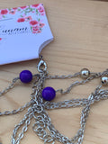 Chamomile Silver and Purple Long Layer