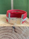 Antonia Red Bracelet and Rhinestone with extension