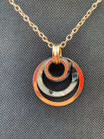 Renata Gold Necklace with 5 Circle Pendants