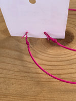 Brisa Pink Hoop Earrings