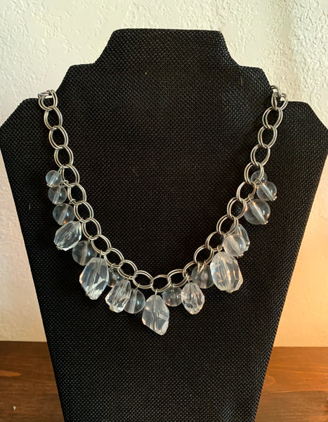 Gillian Clear and Silver Necklace