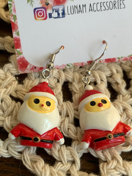 Joy Santa Clause Earrings -FINAL SALE - SOLD AS IS!