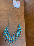 Abris Green and Blue Silver Necklace