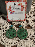 Bertha Wheel Drop Earrings