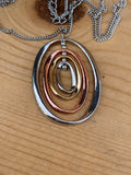 Cheyenne Multi Metal Colors Oval Necklace