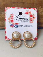 Alice Imitation Pearl Earrings