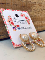 Alice Imitation Pearl Earrings