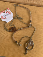 Josephine Long Gray and Silver Necklace