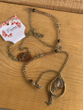 Josephine Long Gray and Silver Necklace